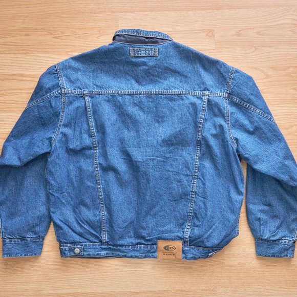 International Denim Men's Reversible Denim Nylon Jacket, Size L. Made in Macau - Picture 5 of 10